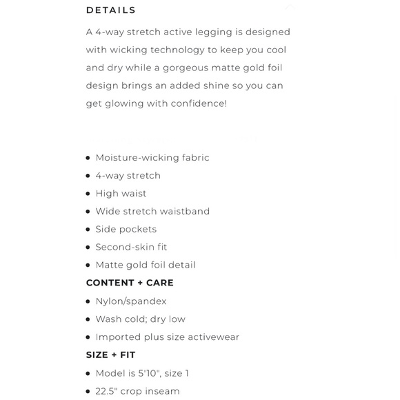 Torrid Women’s Plus Size Olive Green Gold Dot Crop Active Legging Size 1X - Picture 7 of 11